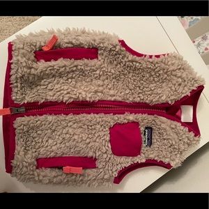 Infant Girl Patagonia sherpa vest